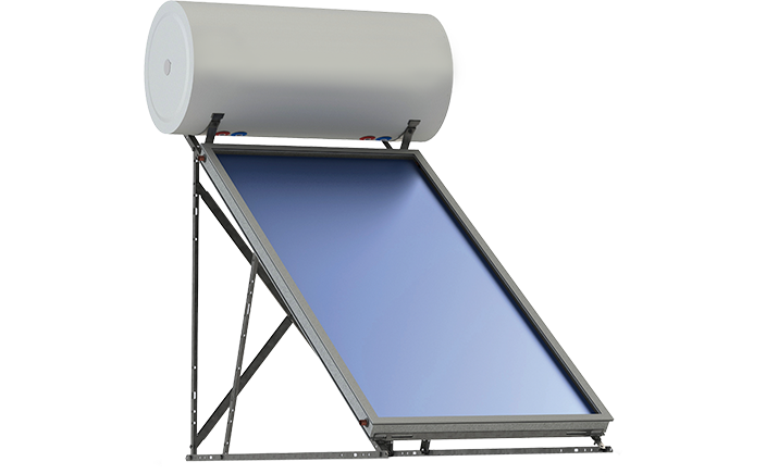 Render di un Impianto solare termico - Esa Italy Case in Legno